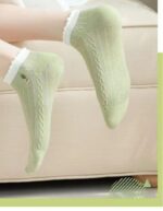 جوراب مچی گل سبز کد 1577 - تصویر 3