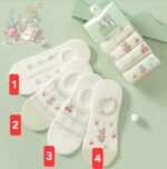 جوراب کالج خرگوش سبز کد 1582 - تصویر 2