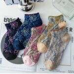 جوراب مچی گلدار کد 1571