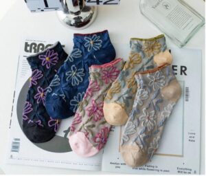 جوراب مچی گلدار کد 1571