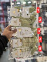 جوراب مچی گل سبز کد 1577 - تصویر 2