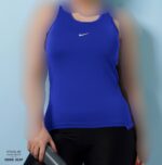 تاپ ورزشی سایزبزرگ همراه با هدبند رنگ تاپ کد 105213(42تا46) - تصویر 5