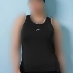 تاپ ورزشی سایزبزرگ همراه با هدبند رنگ تاپ کد 105213(42تا46)