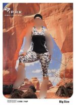 ست تاپ و شلوارک و هدبند سایزبزرگ کد 105215(42تا46) - تصویر 2