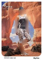 ست تاپ و شلوارک و هدبند سایزبزرگ کد 105215(42تا46) - تصویر 5