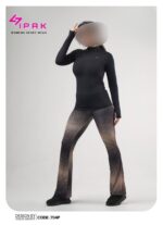 ست تیشرت آستین بلند نیم زیپ با شلوار بوت کات کد 105219(36تا40) - تصویر 2