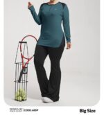 تونیک جلو زیپ سایزبزرگ کد 105216(42تا46) - تصویر 2