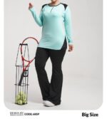 تونیک جلو زیپ سایزبزرگ کد 105216(42تا46) - تصویر 4