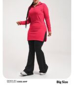 مانتو ورزشی سایزبزرگ کد 105217 (قد 78)(42تا46) - تصویر 3