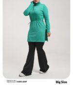 مانتو ورزشی سایزبزرگ کد 105217 (قد 78)(42تا46) - تصویر 8