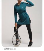 مانتو ورزشی جلوزیپ سایز معمولی کد 105218 (قد 78)(36تا40)