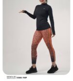 تیشرت نیم زیپ با لگ کمرپهن کد 105220(36تا40) - تصویر 3