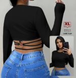 کراپ آستین بلند کد 105224