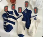 جوراب حروف سرمه ای کد 1660 - تصویر 2