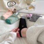 جوراب زیرقوزکی گلدوزی لبخند کد 1636