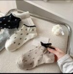 جوراب مچی گل لاله لب فر کد 1638