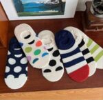 جوراب کالج خال خالی کد 1639