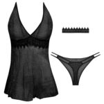 لباس خواب زنانه کد 105244 جنس لمه ای - تصویر 6