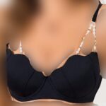 سوتین مرواریدی کد 105307 مشکی کاپ C