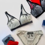 ست شورت و سوتین کاپ ابر نازک بدون فنر کد 5300