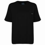 تی شرت آستین کوتاه مردانه کد 5316 مشکی پارچه 100 پنبه