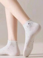 جوراب مچی گلدوزی سگ کد 1734 - تصویر 2