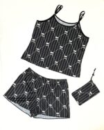 ست ساتن طرح دار کد 105375 - تصویر 2