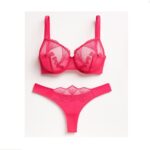 ست شورت و سوتین گلبهی کد 105339 (کاپ C)