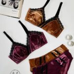 ست شورت و سوتین مخمل کد 1765