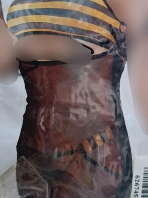 لباس خواب توری فانتزی زرد کد 5505(فری سایز)