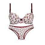 ست شورت وسوتین پوش آپ فنر دار کد 104378