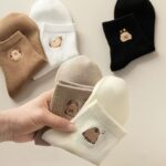 جوراب نیم ساق گلدوزی خرسی کد 1775 - تصویر 3