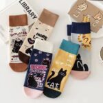 جوراب نیم ساق گربه کد 1773