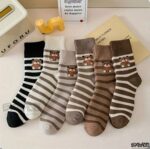 جوراب نیم ساق رینگی تدی کد 1786 - تصویر 2