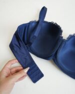 سوتین اسفنجی فنردار سرمه ای کد 105459 کاپ C - تصویر 3