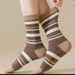 جوراب کبریتی ساقدار قهوه ای کد 1811 - تصویر 3