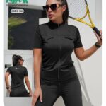 تیشرت تمام زیپ جیب کارگو کد 105489