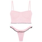 ست شورت و نیم‌تنه زنانه فنردار کد 105432 - تصویر 4