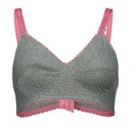 سوتین ملانژ خالدار تیره کد 103499 (رنگ بند رندوم )