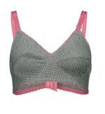 سوتین ملانژ خالدار تیره کد 103499 (رنگ بند رندوم )