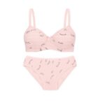 ست فنردار نخی صورتی کد 105467