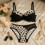 ست اسفنجی فنردار طرح سفیدآبرنگی کد 5571-2