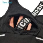 ست نیم‌تنه و شلوارک ورزشی زنانه مدل سیملس پشت چین دار کد 5562-2333