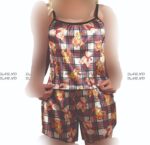 ست تاپ و شورتک ساتن کد 105661 - تصویر 3