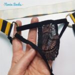 لباس خواب زنانه مدل زنبوری کد 5505-1004