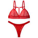 ست شورت و سوتین زنانه رونیا مدل هارنس دار بدون فنر کد 5513-409