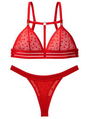 ست شورت و سوتین زنانه رونیا مدل هارنس دار بدون فنر کد 5513-409