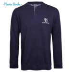 ست تی شرت و شلوار مردانه لین مدل نخ پنبه کد 5197-496