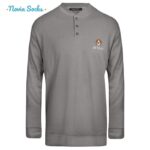 ست تی شرت آستین بلند و شلوار مردانه لین مدل نخ پنبه کد 5197-499