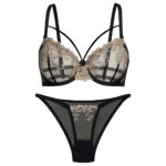 ست شورت و سوتین زنانه میشان مدل فنردار هارنس دار کد 5508-205